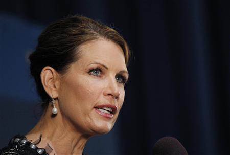 U.S. Rep Michele Bachmann speaks at the Commonwealth Club in San Francisco California