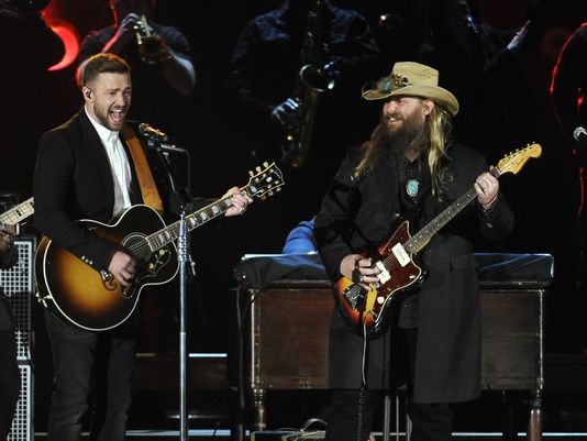 Justin Timberlake Gets Ready To Take The Stage At The CMA Awards