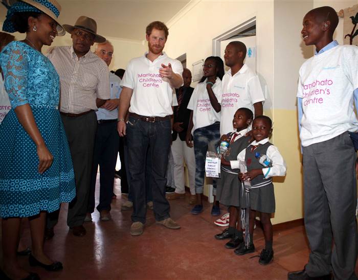 Image Prince Harry visit to Lesotho