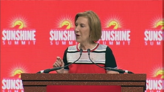 Carly Fiorina speaks at Orlando summit