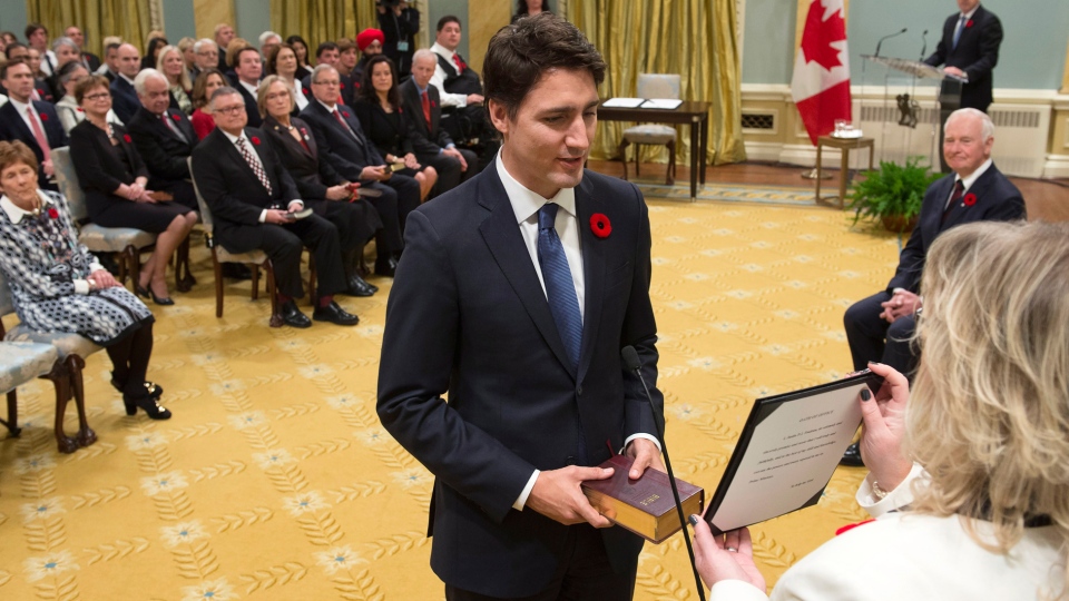 Justin Trudeau sworn in as Canada's second youngest prime minister ever