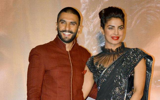 Priyanka Chopra and Ranveer Singh at Bajirao Mastani promotion