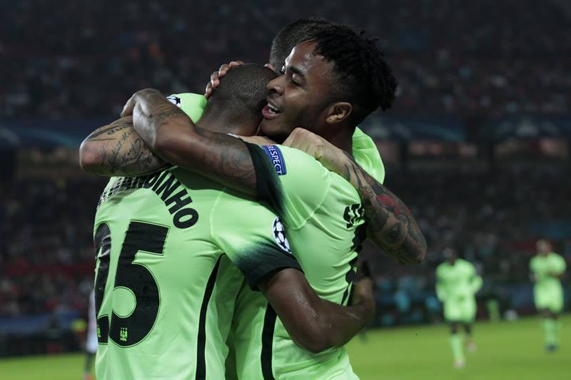 Raheem Sterling Fernandinho and Wilfried Bony strike for soaring Man City