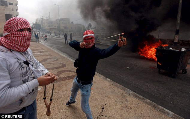 Violence between the Israelis and Palestinian protesters has been on the rise as this image shows from a West Bank clash between the two sides in the city of Bethlehem on Friday