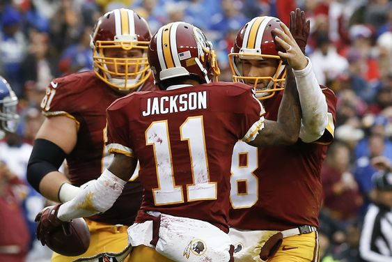 Redskins (5-6) move into tie for first