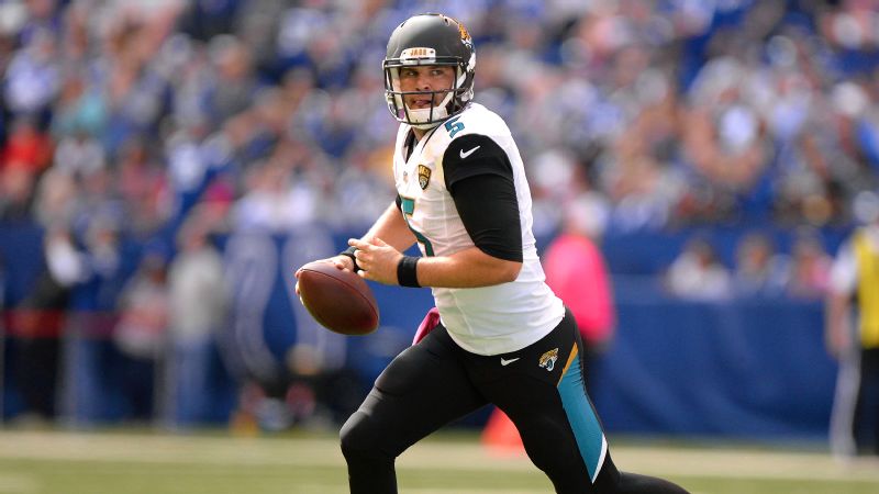 In Week 10 Jacksonville quarterback Blake Bortles faces a Ravens secondary that's allowed the second most fantasy points to QBs