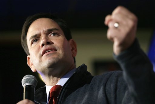 Republican presidential candidate Sen. Marco Rubio R-Fla. speaks in Davenport Iowa. For months Rubios campaign team in South Carolina operated out of a staffers garage plotting strategy for the first-in-the-So