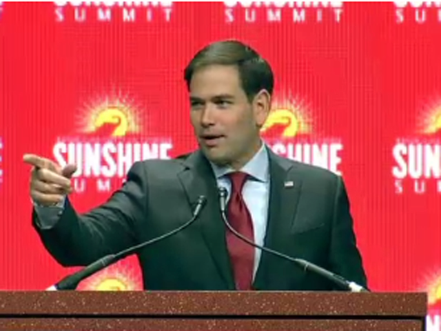 Sen. Marco Rubio at the Sunshine Summit. Pool