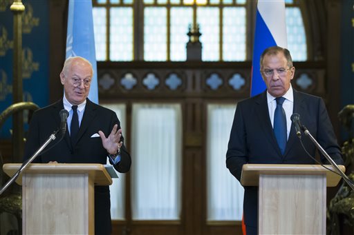 Sergey Lavrov Staffan de Mistura