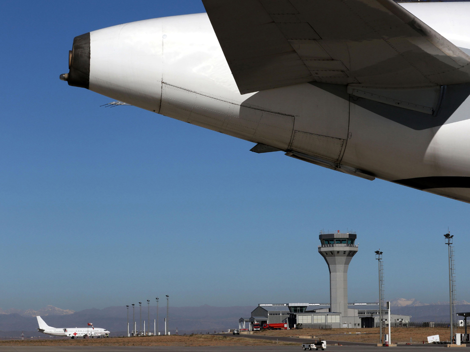 23 2015 shows planes the tarmac of Arbil International Airport in the capital of the northern Iraqi Kurdish autonomous region. Flights to and from two northern Iraqi airports Arbil and Sulaimaniyah were suspended for 48 hour