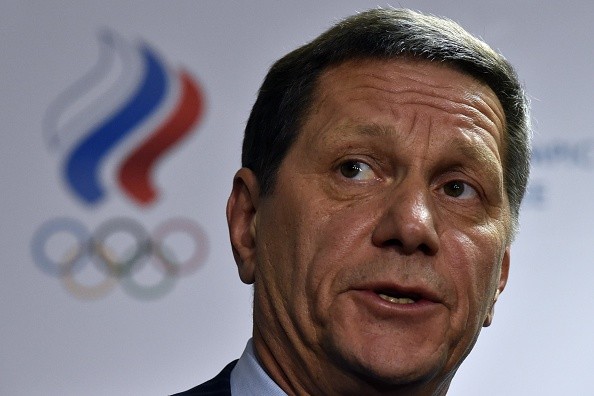 Russian Olympic Committee speaks at a press conference