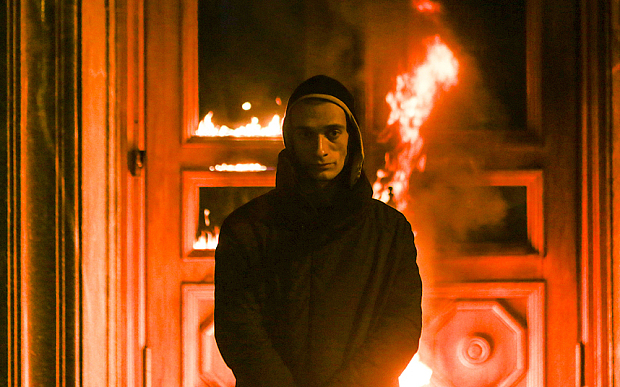 Pavlensky set fire to the front door of the FSB in Lubyanka