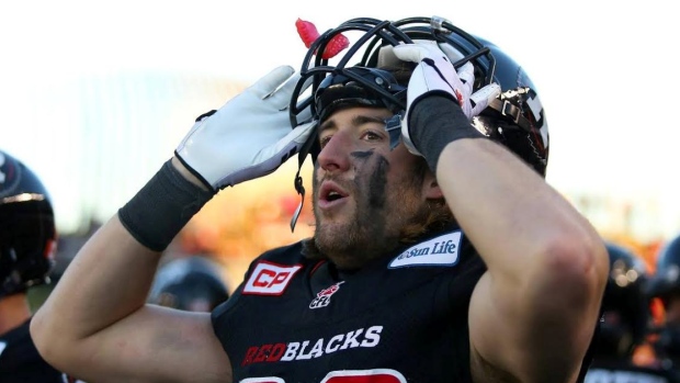 Scott Macdonell 24 is in his second year with the Ottawa Red Blacks and has a chance to win the Grey Cup this weekend