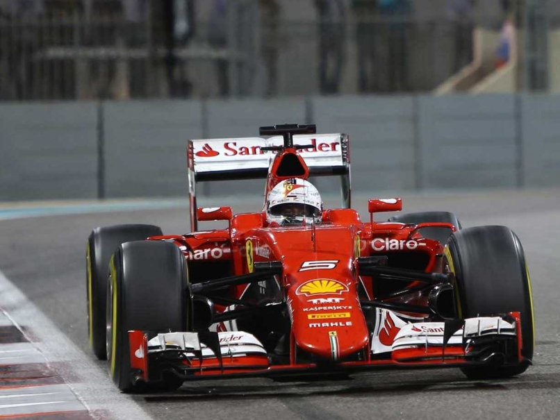 Sebastian Vettel in action during the Abu Dhabi Grand Prix
