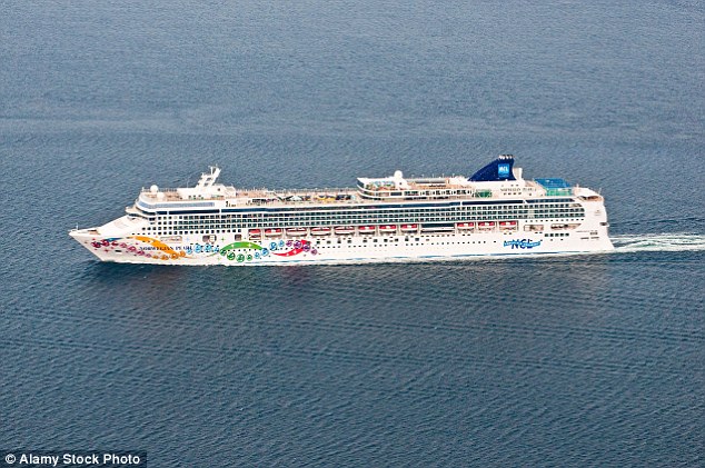 She fell from a deck approximately 22 miles off the coast of Cuba on a Norwegian Pearl cruise ship