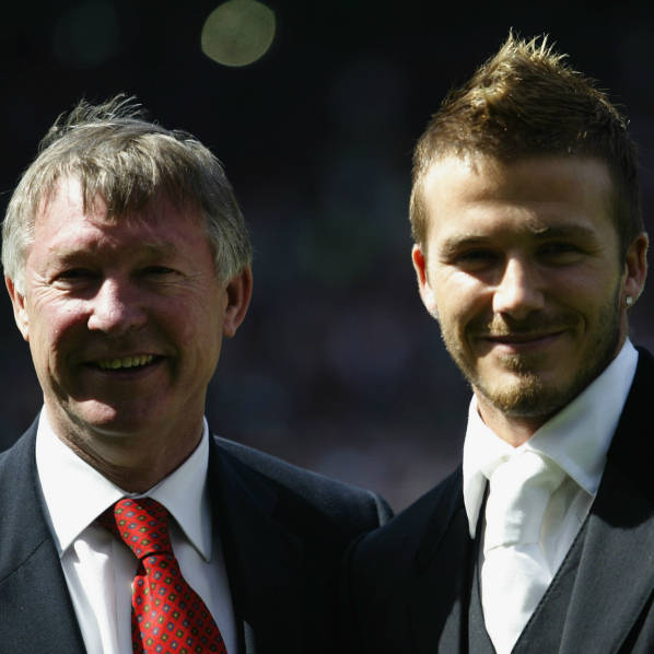 Sir Alex Ferguson and David Beckham