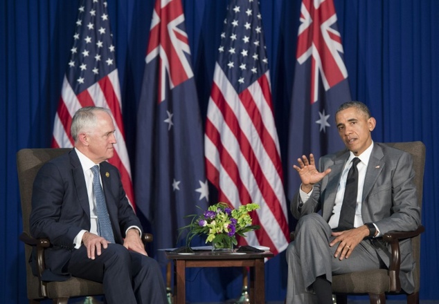 US President Barack Obama Australian PM Malcolm Turnbull discuss ramping