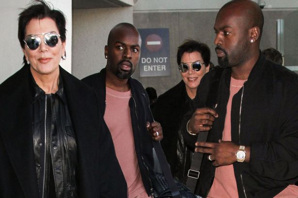 Kris Jenner and boyfriend Corey Gamble seen at LAX Airport