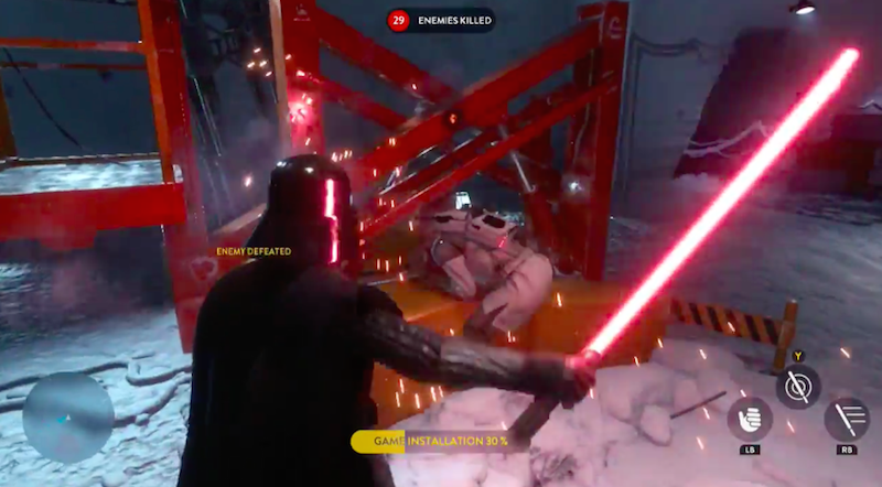 Star Wars Battlefront Lets You Kill Rebel Scum While You Install