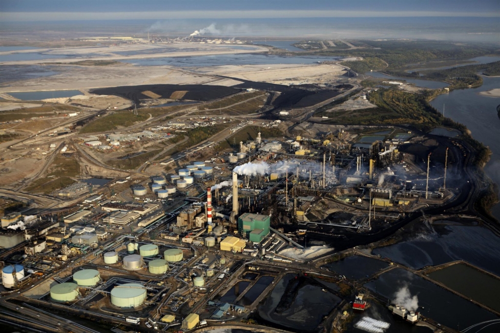 Suncor Refinery outside of Fort Mc Murray with the Syncrude Refinery visible in the background. National Observer