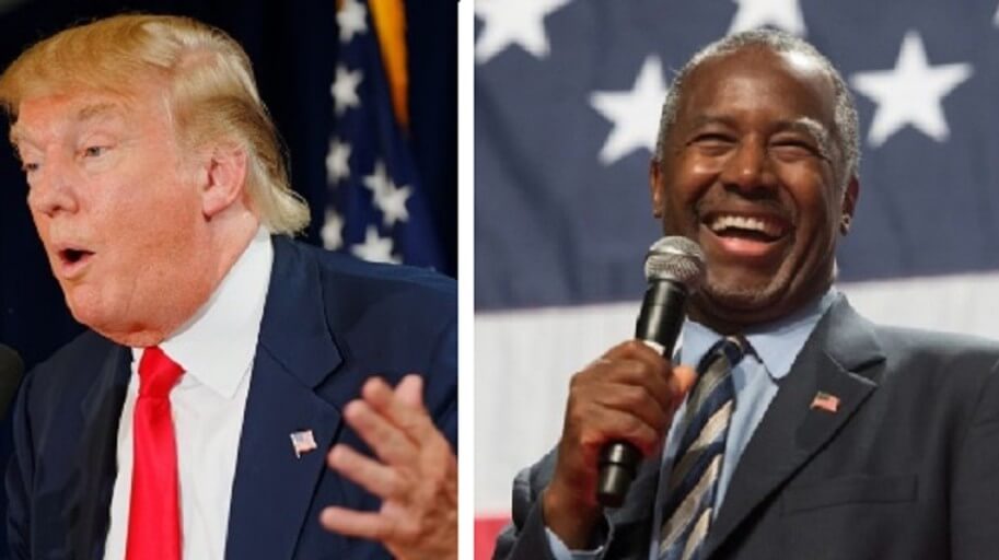 TRUMP UNLOADS Delivers personal attack on Carson- and Iowa backers