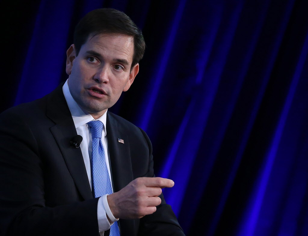 Sen. Marco Rubio R-Fl. speaks at the Wall Street Journal CEO Council meeting at the Four Seasons Hotel