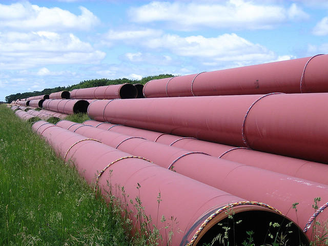 The Keystone XL pipeline would take oil from sand pits in Canada to refineries in Texas