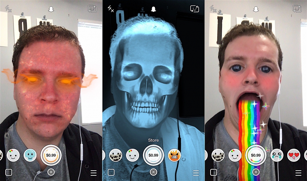 The November Snapchat update adds a Snapchat Lens Store with paid lenses