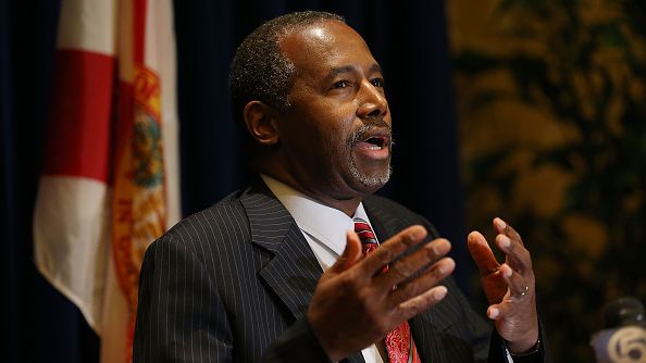 The Republican presidential hopeful Ben Carson is facing renewed scrutiny for some of his past claims- Joe Raedle  Getty Images