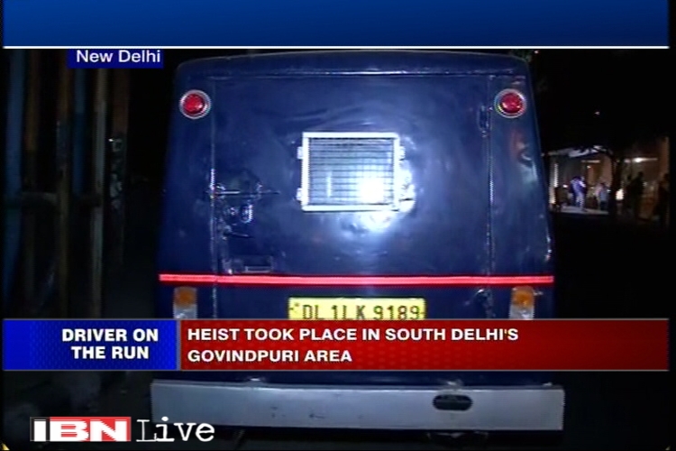 The heist took place in South Delhi's Govindpuri area