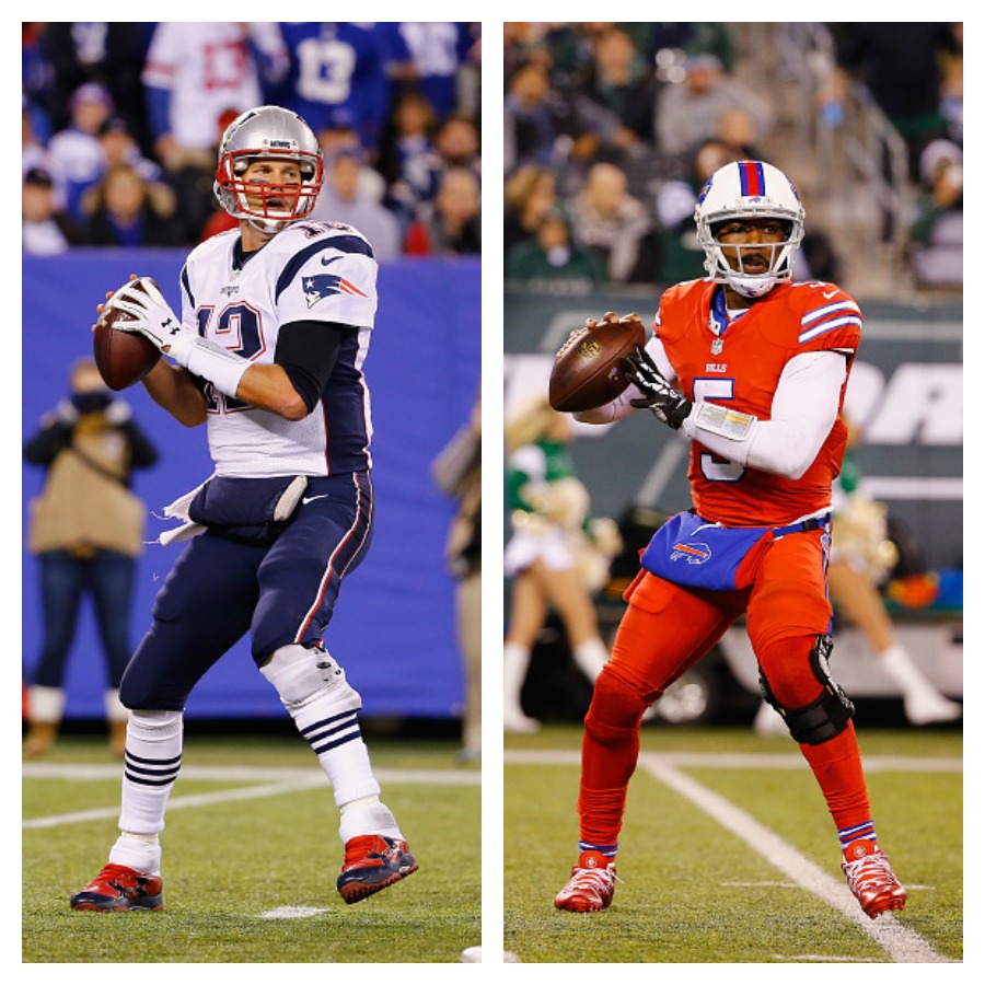 New England Patriots quarterback Tom Brady Buffalo Bills quarterback Tyrod Taylor