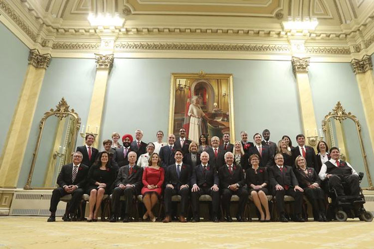 Three Indian-origin men and one woman are part of the new cabinet that has 15 women and 15 men ministers