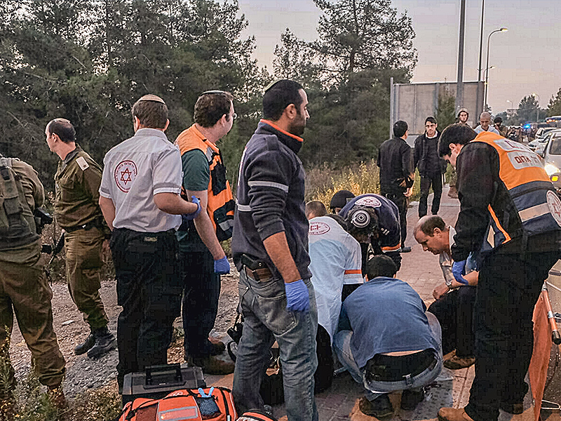 Three people were killed in Gush Etzion terror attack MAGEN DAVID ADOM SPOKESPERSON  ISRAEL SUN