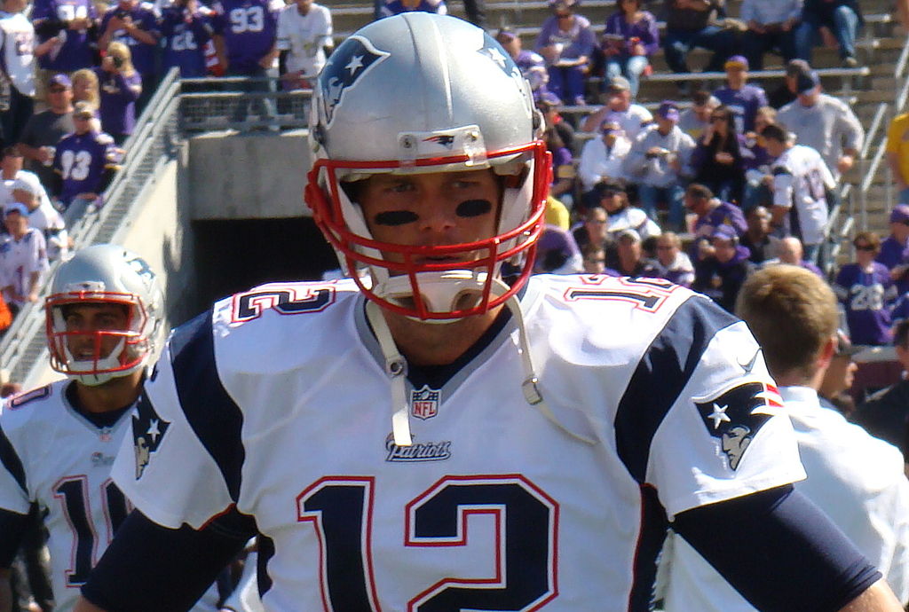 Tom Brady and the Patriots have struggled against the New York Giants in recent years. Courtesy of Wikimedia