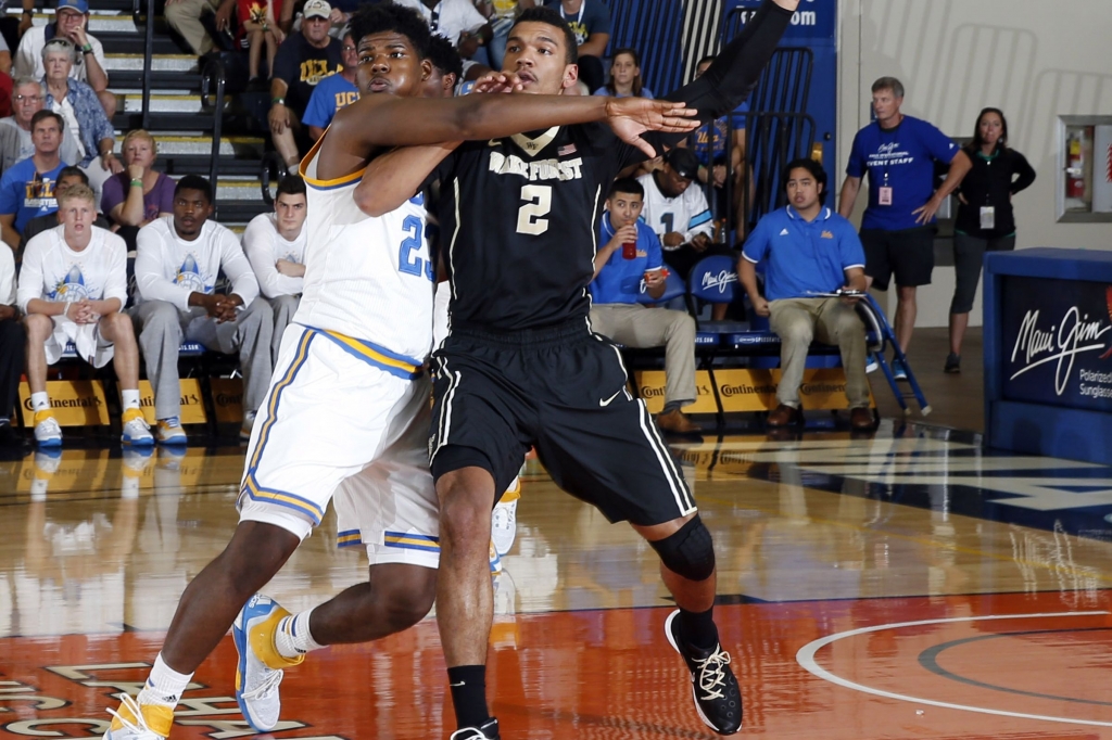 Tony Parker and Devon Thomas battled down low all night- Brian Spurlock-USA TODAY Sports