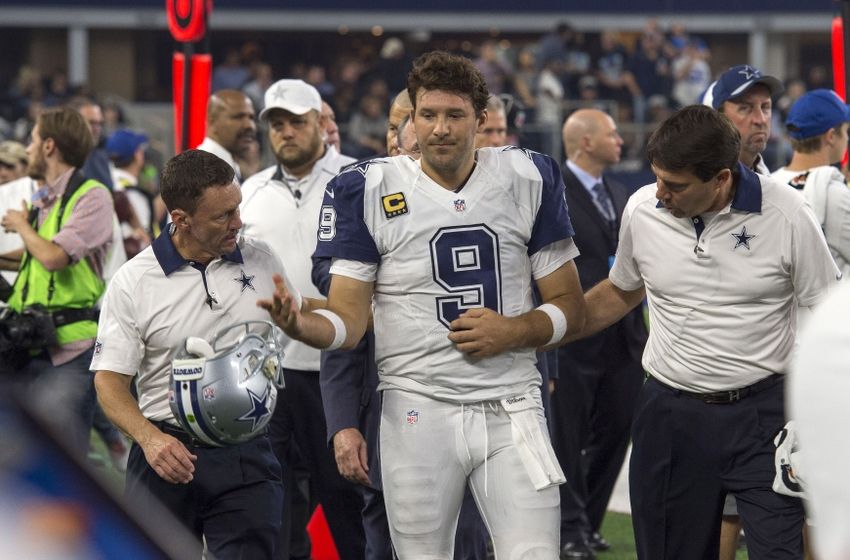 The Cowboys Tony Romo center injured his left collarbone again when he was sacked by the Panthers in the Thanksgiving Day loss