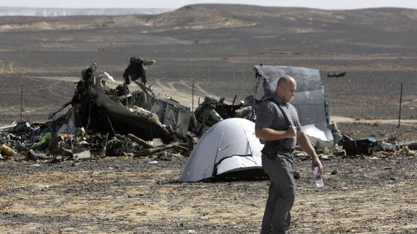 Tourists stranded at Sharm el Sheikh airport after fears that a Russian plane crashed because of a bomb on board