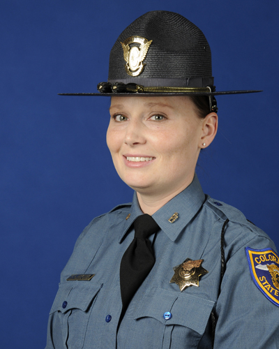 Colorado State Patrol trooper Jaimie Jursevics was fatally hit by a vehicle on Interstate 25 while investigating an accident south of Castle Rock on Sunday Nov. 15 2015