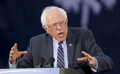 U.S. Democratic presidential candidate Bernie Sanders at a campaign rally in Columbia S.C. on Nov. 21