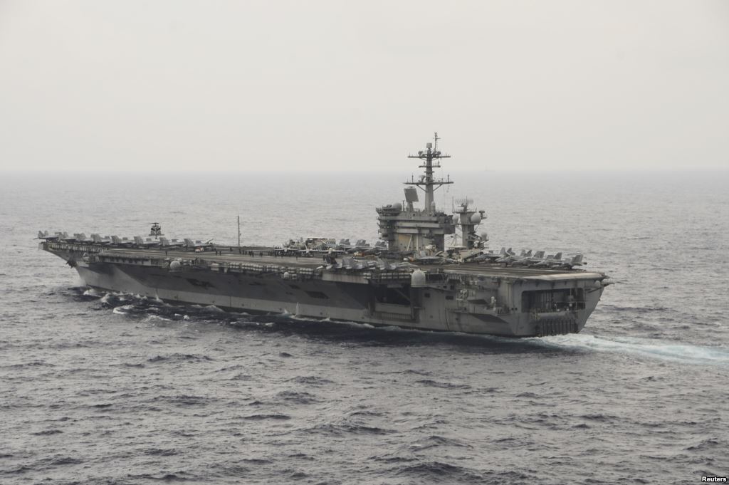 2015. U.S. Secretary of Defense Ash Carter will visit the Roosevelt as it transits the South China Sea on Thursday