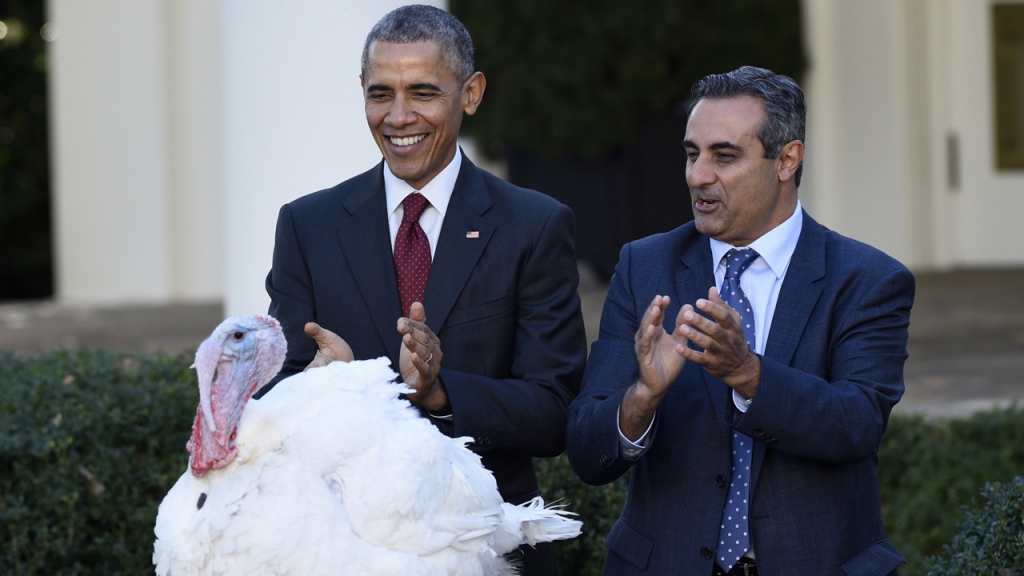 US President Barack Obama has participated in the traditional pre Thanksgiving turkey pardoning