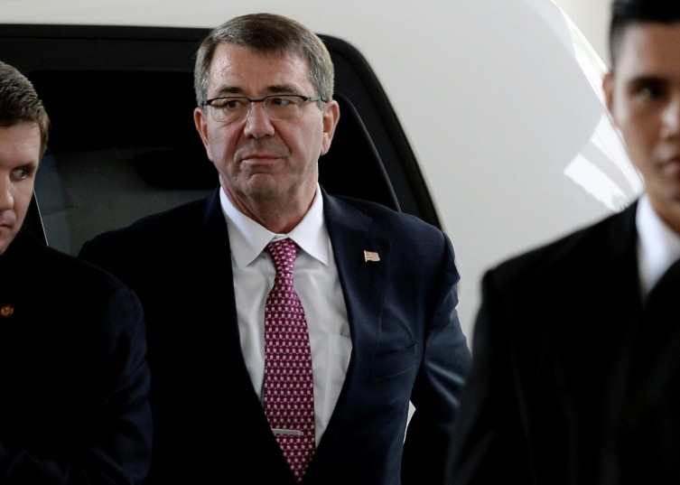 AFP  Manan VatsyayanaUS Defense Secretary Ashton Carter will visit an American aircraft carrier off Malaysia on Thursday a senior US defence official said amid rising tensions over Chinese actions in the South China Sea