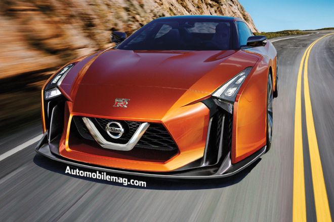 Nissan GT R Rendering Front