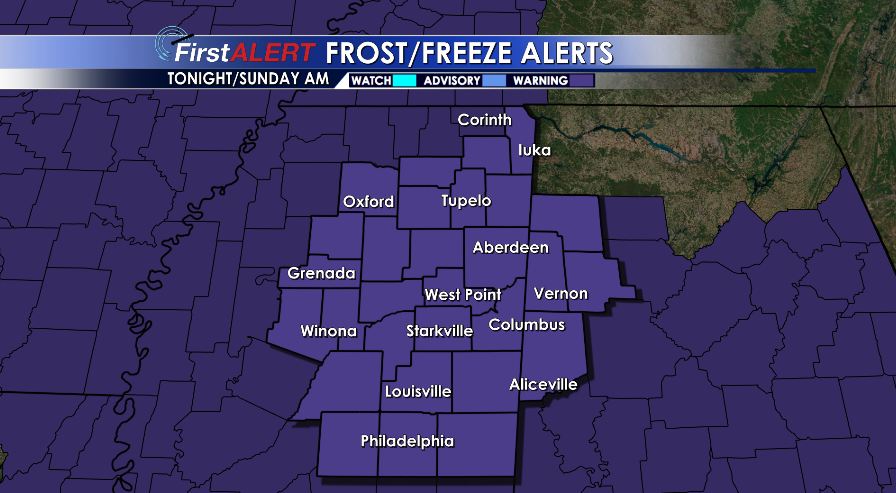 FREEZE WARNING IN EFFECT