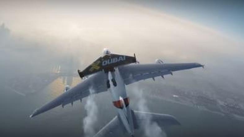 VIRAL VIDEO: Jetman flies alongside Emirates A380