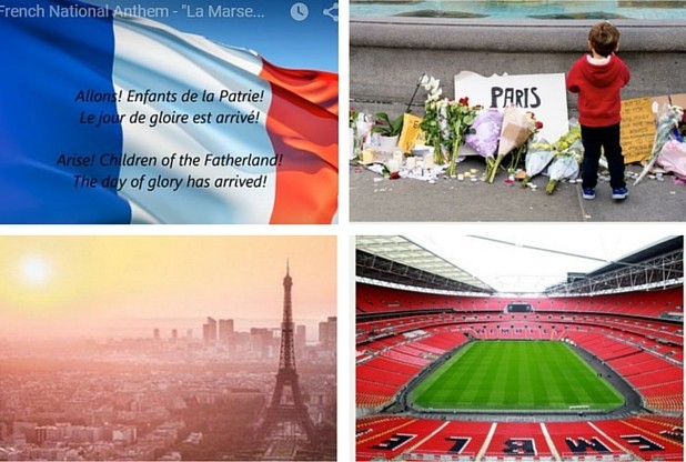 Emotional Wembley Stadium hosts England-France four days after Paris attacks