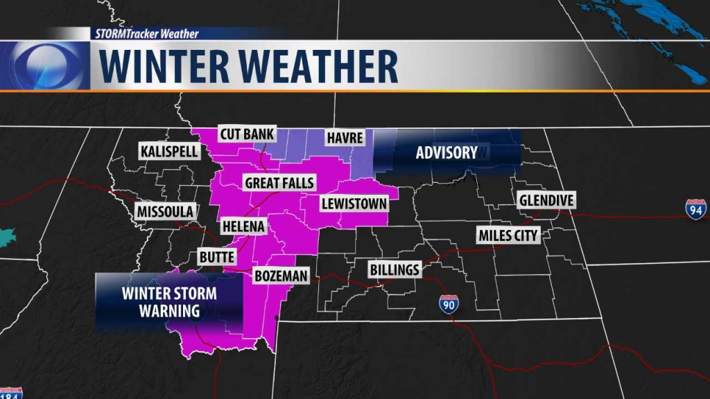 Winter Storm Warnings and Winter Weather Advisories for Tue-Wed