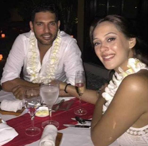 Cricketer Yuvraj Singh Gets Engaged With Actress Hazel Keech Images