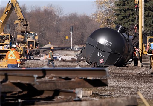 Wisconsin train derailment spilled thousands of gallons of ethanol