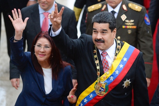 President Maduro and Cilia Flores